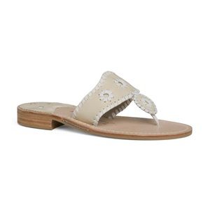 Jack Rogers tan & white Sandals